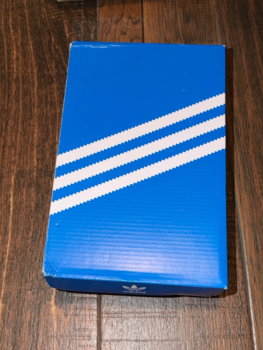 adidas Blue Box with White Three-Stripes